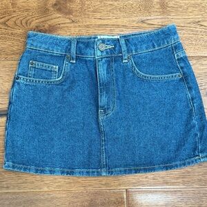 BDG Blue Denim Mini Skirt